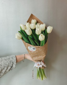 Белоснежные тюльпаны 